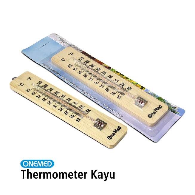 Thermometer Ruang Kayu OneMed